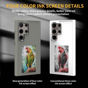 Custodia per telefono di lusso con display E Ink a <span class=keywords><strong>4</strong></span> colori e NFC per Samsung Galaxy S24 S23 S22 Ultra, <span class=keywords><strong>cover</strong></span> personalizzabile fai da te - Product Image 5