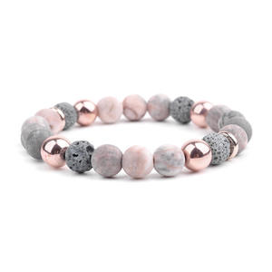 Yoga énergie <span class=keywords><strong>volcan</strong></span> <span class=keywords><strong>lave</strong></span> aromathérapie huile essentielle diffuseur pierre perle <span class=keywords><strong>Bracelet</strong></span> femme rose zèbre 6mm 8mm 10mm pierre <span class=keywords><strong>Bracelet</strong></span> - Product Image 4