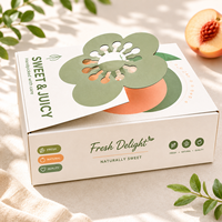Boîtes en papier rigide écologiques haut de gamme avec logo personnalisé, fermeture magnétique pour l'expédition de fruits, emballage durable, couleur et taille personnalisées