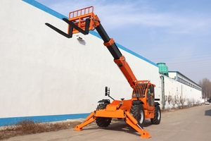 טלסקופי ארבע גלגל בום טלסקופי 5 טון מלגזה טלסקופית עם גובה הרמה 13.8 מ' - Product Image 3