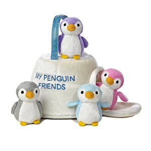 Casa de peluche interactiva con animales de peluche, juguetes de pingüinos, amigos, regalo especial - Product Image 4