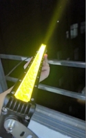 Nouvelle barre lumineuse LED de conduite pour voiture, 200W, 20 pouces, à faisceau unique (phares de croisement/route), en aluminium mince, blanc et ambre