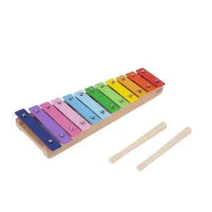 Оптовая продажа, Забавный Красочный музыкальный инструмент, игрушка для детей, развивающие игрушки, подарки на заказ, деревянный ксилофон