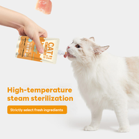 Nourriture humide pour animaux de compagnie de haute qualité en sachet de 90 g, sans conservateurs, sans arômes, poulet et lait de chèvre, bœuf et citrouille, santé digestive et soutien osseux