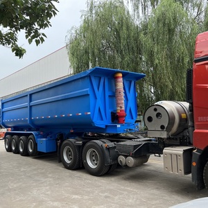 Tout nouveau 3/4/5/6 essieux remorque de camion à benne basculante à Suspension pneumatique à queue hydraulique robuste 40 à 120 tonnes semi-remorque en acier personnalisée - Product Image 6