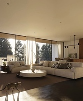 Villa préfabriquée Villa de luxe moderne Maisons préfabriquées construites avec des panneaux sandwich en ciment EPS