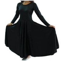 Robe de danse à manches longues coupe ample pour femme