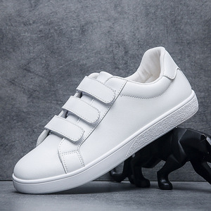 Casual Wandelen Heren Schoenen <span class=keywords><strong>Velcro</strong></span> Bandjes Lichtgewicht Comfortabele Pu Lederen Sport Tennis Skateboard Schoenen Voor Mannen