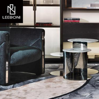 Base moderne de luxe unique d'acier inoxydable de peinture pour la table basse ronde de conception de salon