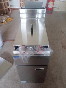 Friteuse à gaz commerciale en acier inoxydable Offre Spéciale friteuse à gaz à 1 réservoir et 2 paniers pour cuisine - Product Image 6