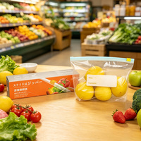 China Slider Ziplock Verpakkingstasjes Groente Slider Ziplock Plastiek Zakjes Bedrukte Plastiek Groente & Fruit Verpakkingstasjes