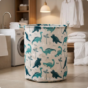Cesto Portabiancheria Grande e Alto, Contenitore Pieghevole e Portatile per Giocattoli e Vestiti, Ideale per Bagno e Armadio, per Bambini e Bambine - Product Image 4