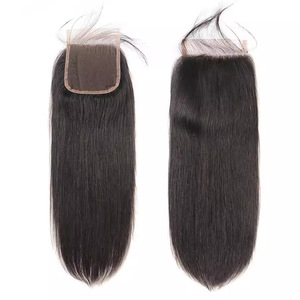 Cheveux 100% Remy Péruviens HD Super Double Drawn Lisses Naturels 4x4 Pouces Long Front SDD pour Lace Transparente Cheveux Humains pour Femmes - Product Image 3