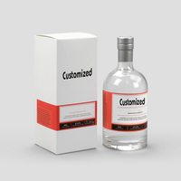 Bouteille de 700ml Rhum Whisky Vente en gros 700ml Gin Liqueur Bouteille de rhum ronde Fournisseurs