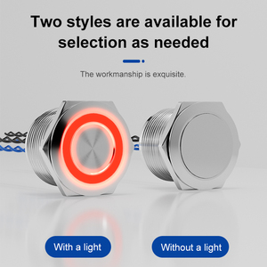 YHKJ interrupteur piézoélectrique tactile en métal acier inoxydable IP68 <span class=keywords><strong>bouton</strong></span> de pression tactile étanche 12/16/19/22/30MM - Product Image 6