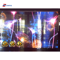 Best-seller P7.8 Panneau publicitaire intérieur polychrome Écran de calandre LED transparent pour vitrine et mur vidéo d'ascenseur