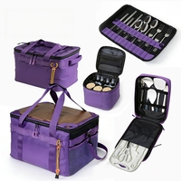 Ensemble de 5 sacs de rangement pour cuisine de camping, en tissu Oxford 600D, organisateur pliable avec plateau pour équipement de pique-nique, de voyage et de plein air
