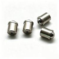 Piston à ressort à bille en acier inoxydable usiné sur mesure par CNC, fixation par tension, broche de positionnement filetée à sertissage pour l'automatisation