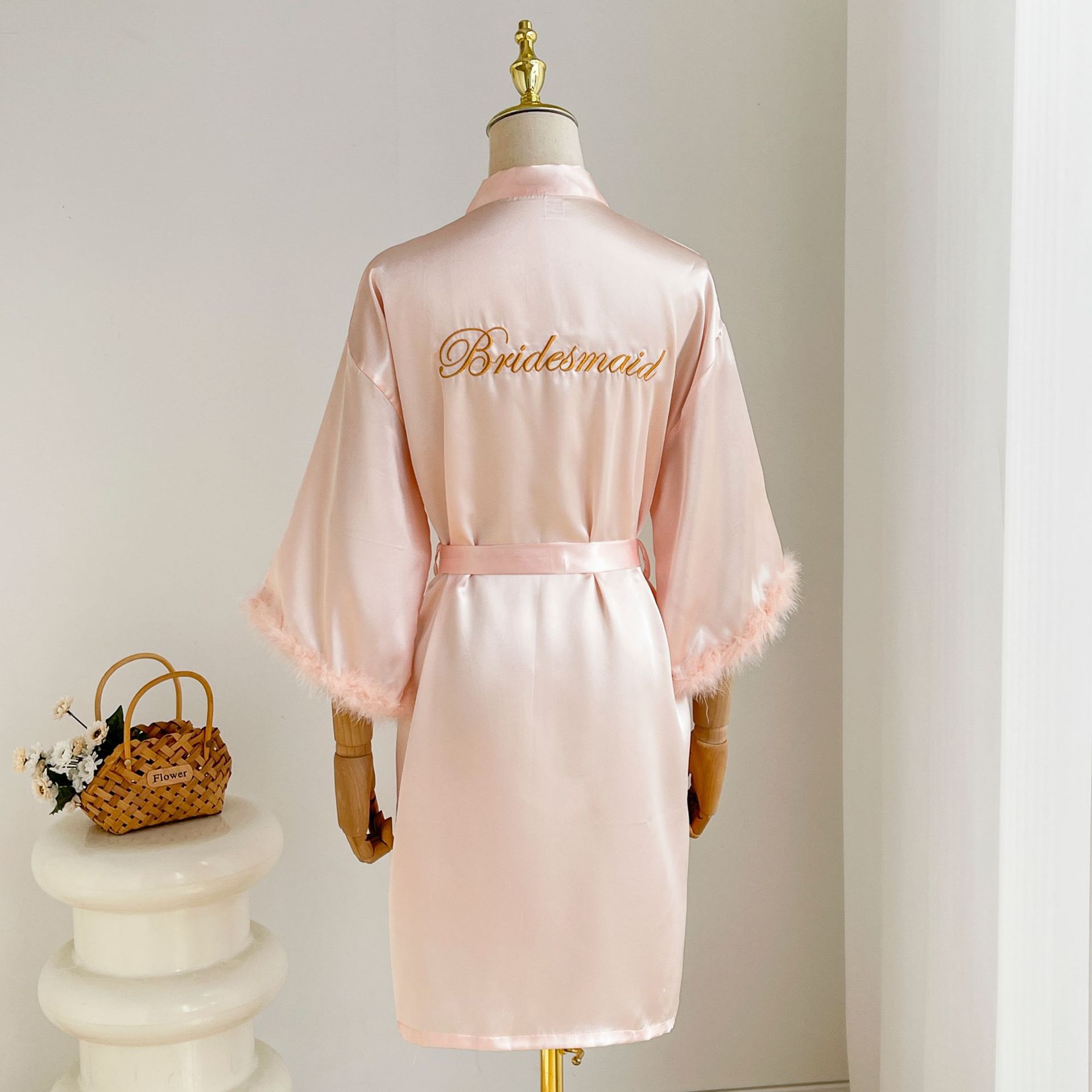 Pink bridemaid