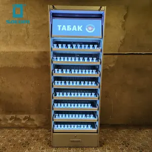 Modern sigara reklam ekranı tütün ürün sunum standı Merchandising ünitesi