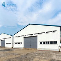 Bâtiment d'usine préfabriqué modulaire en structure métallique, conception de hangar d'atelier industriel à faible coût, entrepôt en structure métallique