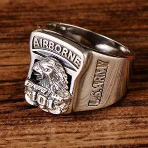 Fashion Personalized Jewelry <strong>Mens</strong> <strong>Rings</strong> U.<strong>S</strong>. Airborne Army Solid 925 Sterling <strong>Silver</strong> Vintage Eagle <strong>Ring</strong> for <strong>Men</strong> - Product Image 4
