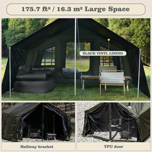 Tente pneumatique Coody 8.0+Framed Foyer - Grise, tente pneumatique pour le camping en plein <span class=keywords><strong>air</strong></span>, protection UV, tente <span class=keywords><strong>de</strong></span> camping extérieure - Product Image 5