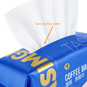 Rouleau de film plastique souple imprimé sur mesure, sacs d'emballage en plastique durables pour serviettes en papier, mouchoirs et serviettes de table - Product Image 2