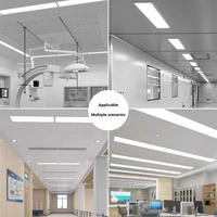 Plafonnier LED pour salle blanche 2x2 FT 40W IP54, éclairage encastré au plafond avec surface lisse pour laboratoire biopharmaceutique