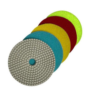 Disque de polissage diamanté abrasif 4 pouces pour meulage et lustrage à l'eau des sols, marbre, granit, béton, comptoirs et rénovation de pierres - Product Image 1