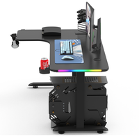 Escritorio para Juegos Beisijie con Muestra Gratuita, Escritorio para Juegos en Forma de L, Mesa para Juegos de Computadora con RGB