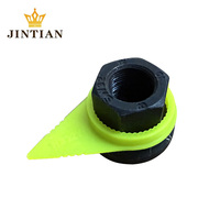 HB32Y-PA pour accessoires automobiles de 32 mm, indicateur de boulon de roue détachable de type anneau jaune fluorescent / rouge, pour voiture, bus, camion