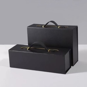 Cardboard Folding Wine Bottle Gift Packaging <b>Box</b> Manufacturer Custom logo Wine Tequila Vodka Bottle Packaging Gift <b>Box</b> - Product Image 1