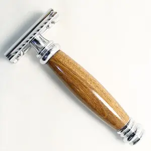 Double Edge Safety Razor Razors Design Shaving HAIR removing wood handle