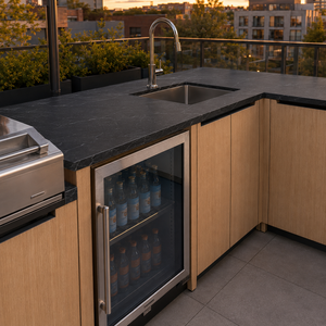 Cuisine barbecue extérieure  et station de grill <span class=keywords><strong>pour</strong></span> villas Four électrique encastré sur mesure et gril en acier inoxydable - Product Image 3