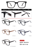 Monture de lunettes optiques en acétate pur, fabrication artisanale, design classique, haute qualité, production d'usine chinoise, légère, pour adultes, avec diamants.