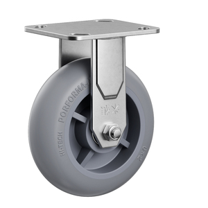 Silent 110kg Swivel Caster <strong>3</strong> 4 5 Inch TPR <strong>Rubber</strong> <strong>Wheel</strong> With Brake Top Plate Threaded Stem for Industrial Hand Trolley Warehouse - Product Image 5