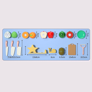 <span class=keywords><strong>Jouet</strong></span> <span class=keywords><strong>de</strong></span> cuisine en plastique pour enfants, ustensiles <span class=keywords><strong>de</strong></span> cuisine, couverts, fruits et légumes à découper - Product Image 5