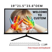 Hot Sale 19/21.5 /23.6inch Desktop All in One Pc case with 8/9 Th Gen I3 I5 I7 Processor Computer Hardware & Software