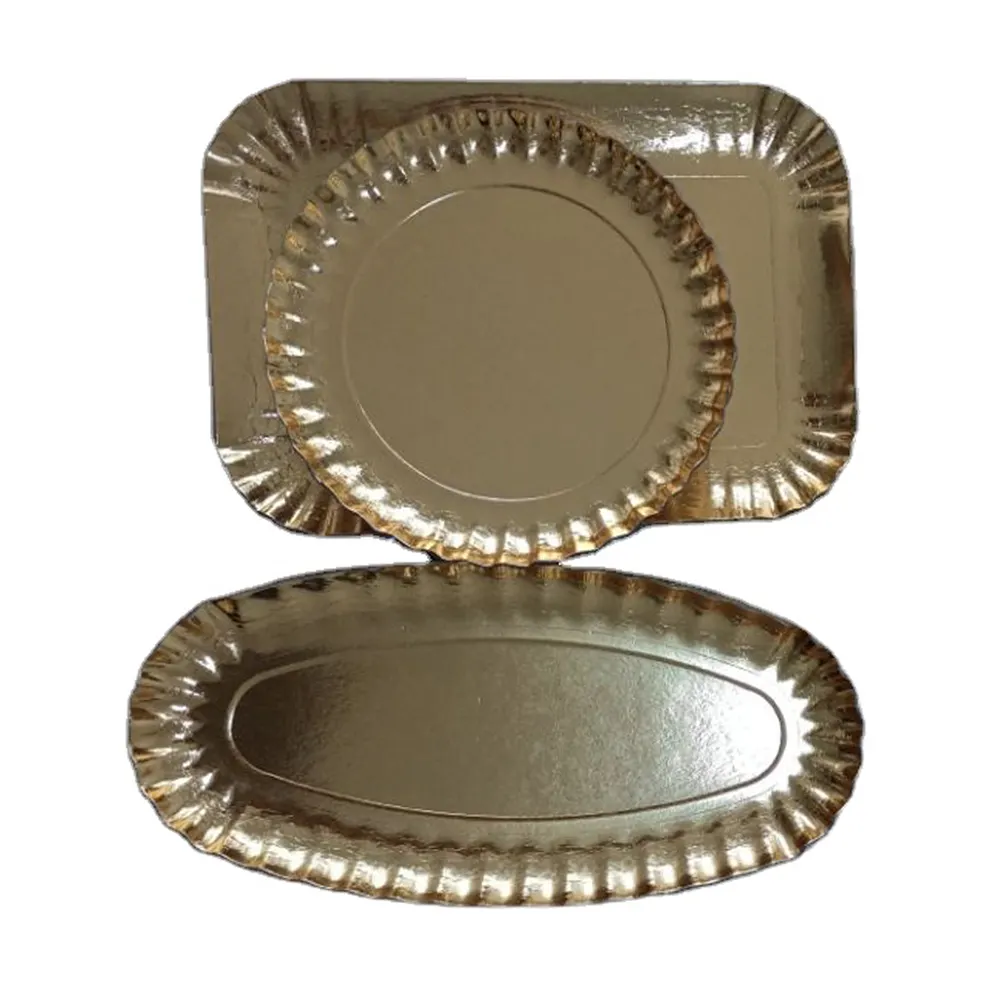 パーティー食器セット甘い皿大きな紙皿使い捨て丸い紙の食べ物を提供する皿