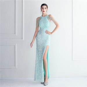 Hot Sale Sequined <strong>Black</strong> Mermaid Prom Dress Formal Evening <strong>Gowns</strong> Women Banquet Dress - Product Image 1