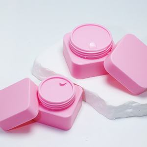 Cosmetic <b>Plastic</b> Face Hand Skincare Cream <b>Container</b> <b>Plastic</b> 5g 10g 20g 30g 50g <b>square</b> pink pp Jar Cream - Product Image 5