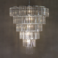 C-260 nouveau lustre en cristal de lampe de bande de glace acrylique pour les hôtels de mariage salles de banquet élégant plafond pendentif lampe de salle de mariage