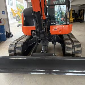รถขุดขนาดเล็ก Kubota U55-5 น้ำหนัก 5.5 ตัน พร้อมบุ้งกี๋ขุด สีส้ม - Product Image 5
