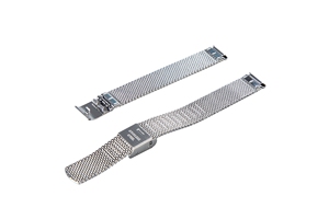 Bracelet de montre milanais de 12mm en acier inoxydable 316 en gros bracelet en métal gaufré personnalisé pour Samsung Huawei Xiaomi Smartwatches - Product Image 5