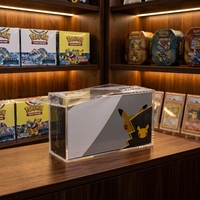 Boîte de présentation en acrylique transparente avec couvercle magnétique à visser pour la collection Ultra Premium Pokémon Celebrations, boîte de rangement