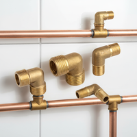 Connecteur et Tuyaux d'Extension en Laiton Forgé à Basse Pression, Résistants à la Corrosion pour les Systèmes CVC et de Réfrigération