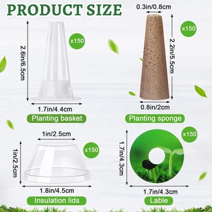 Voor hydrocultuur, bodemloze teelt, plantmachine, biochar-spons, alternatief voedingsmiddel, succulentenmodel MZ002 gemaakt - Product Image 4