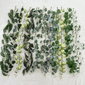 Plante artificielle Meiyu Craft Flowers, vigne de 1,8 m, feuille miroir, Pothos, pastèque, taro, décoration intérieure, accessoires de photographie - Product Image 1