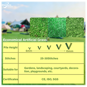 Alfombra de Césped <span class=keywords><strong>Artificial</strong></span> Económica de 6~15 mm, Apta <span class=keywords><strong>para</strong></span> Balcón, Decoración de Interiores, Patios y Alfombras DIY - Product Image 2